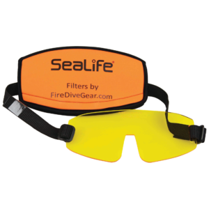 Universal Yellow Barrier filter for Mask incl. strap